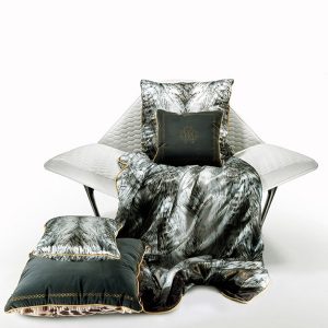 Image of Roberto Cavalli Cinci Silk Cushion